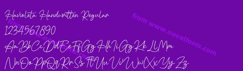 Havioleta Handwritten RegularPreview Havioleta Handwritten RegularPreview