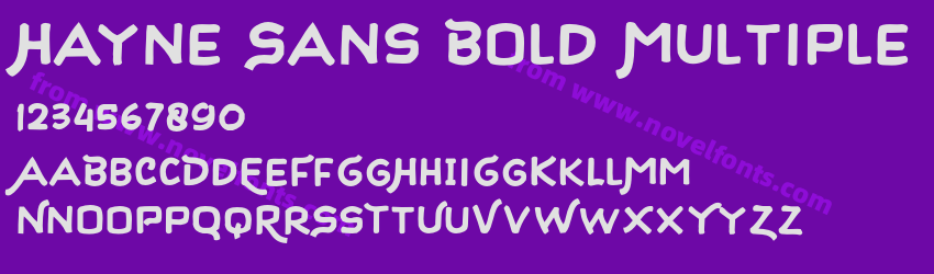 Hayne Sans Bold MultiplePreview Hayne Sans Bold MultiplePreview