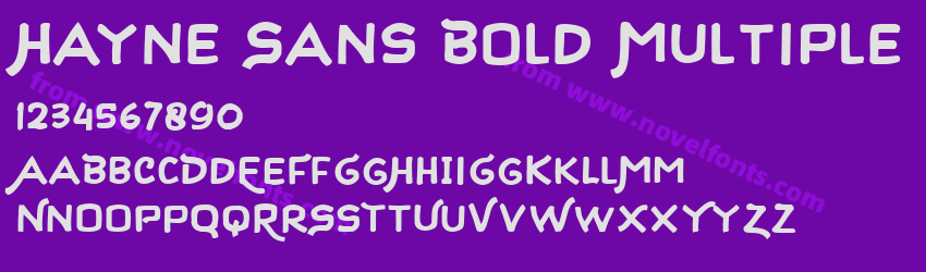 Hayne Sans Bold MultiplePreview Hayne Sans Bold MultiplePreview