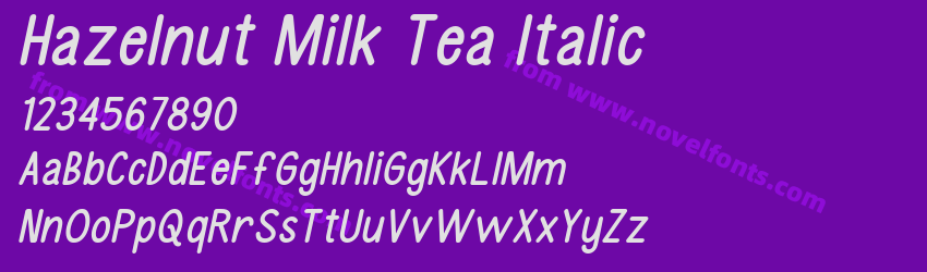 Hazelnut Milk Tea ItalicPreview Hazelnut Milk Tea ItalicPreview