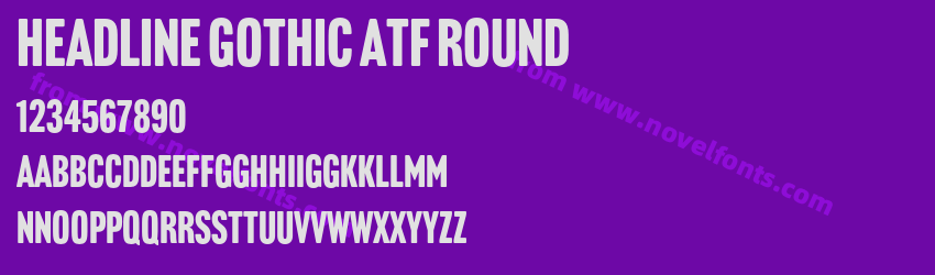 Headline Gothic ATF RoundPreview Headline Gothic ATF RoundPreview