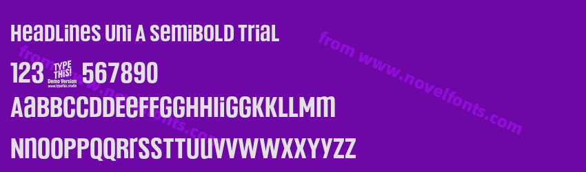 Headlines Uni A Semibold TrialPreview Headlines Uni A Semibold TrialPreview