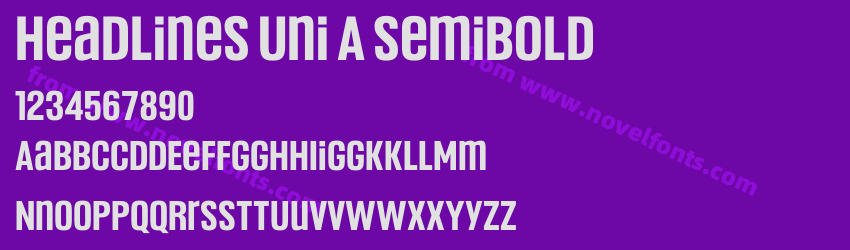 Headlines Uni A SemiboldPreview Headlines Uni A SemiboldPreview