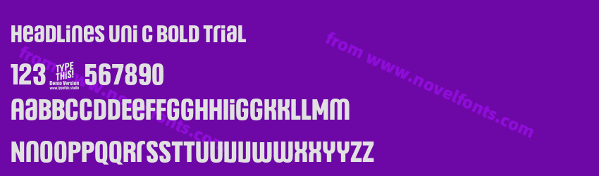 Headlines Uni C Bold TrialPreview Headlines Uni C Bold TrialPreview