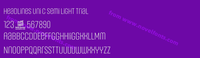 Headlines Uni C Semi Light TrialPreview Headlines Uni C Semi Light TrialPreview