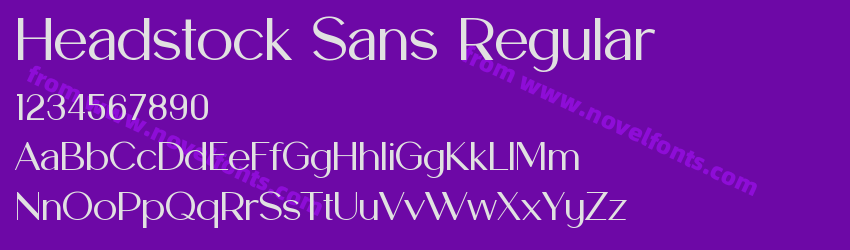 Headstock Sans RegularPreview