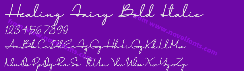 Healing Fairy Bold ItalicPreview Healing Fairy Bold ItalicPreview