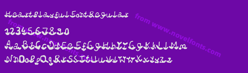 Heart Playful Font RegularPreview Heart Playful Font RegularPreview