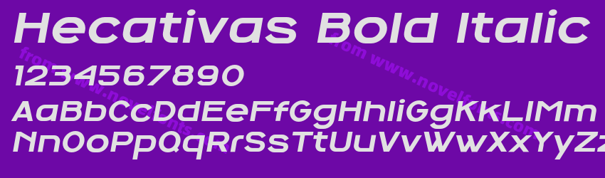 Hecativas Bold ItalicPreview Hecativas Bold ItalicPreview