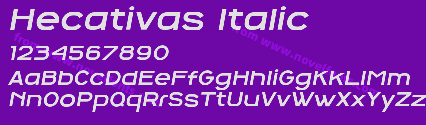 Hecativas ItalicPreview Hecativas ItalicPreview
