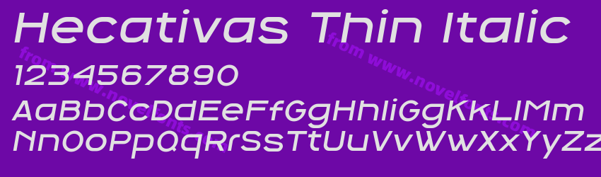 Hecativas Thin ItalicPreview Hecativas Thin ItalicPreview