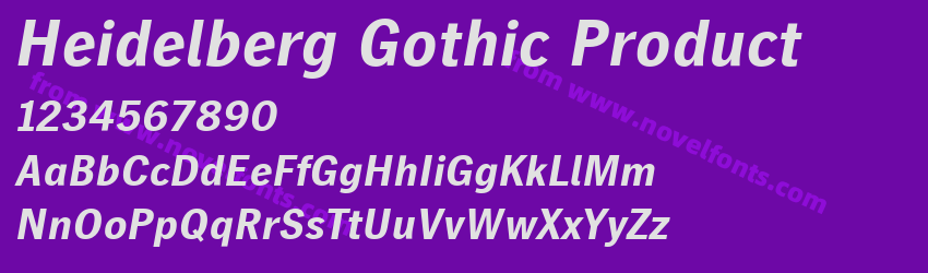 Heidelberg Gothic ProductPreview Heidelberg Gothic ProductPreview
