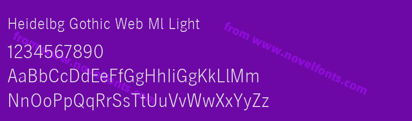 Heidelbg Gothic Web Ml LightPreview Heidelbg Gothic Web Ml LightPreview
