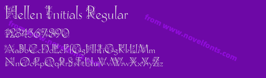 Hellen Initials RegularPreview Hellen Initials RegularPreview
