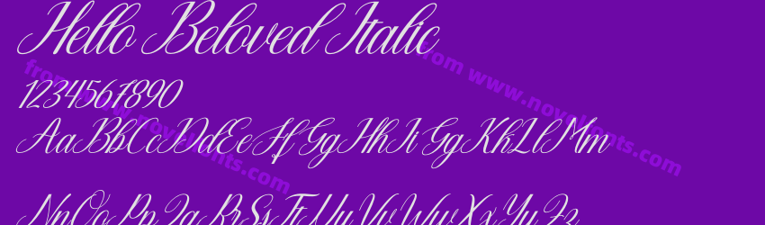 Hello Beloved ItalicPreview Hello Beloved ItalicPreview