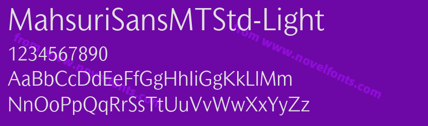 MahsuriSansMTStd-LightPreview