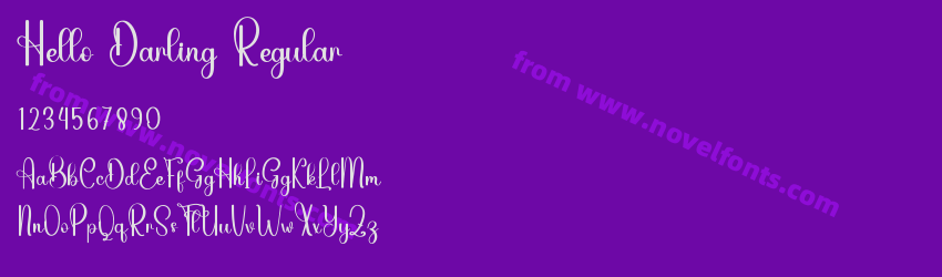 Hello Darling RegularPreview Hello Darling RegularPreview