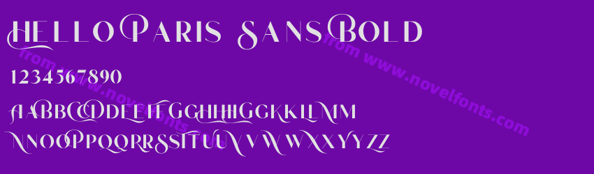 Hello Paris Sans BoldPreview Hello Paris Sans BoldPreview