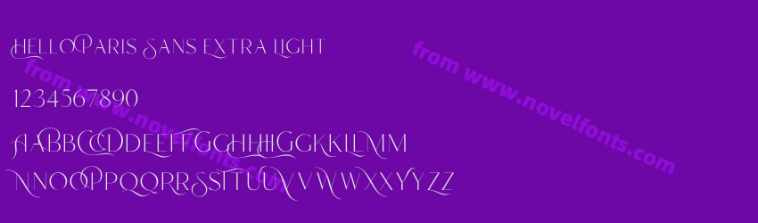 Hello Paris Sans Extra LightPreview Hello Paris Sans Extra LightPreview