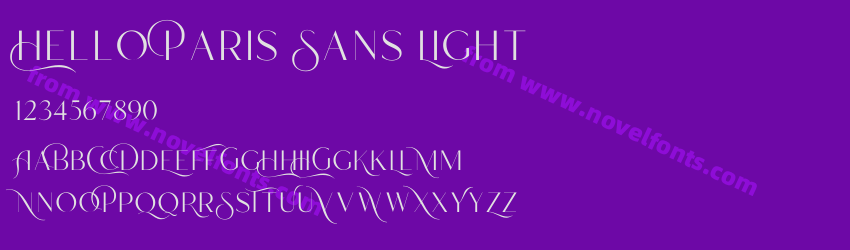 Hello Paris Sans LightPreview Hello Paris Sans LightPreview