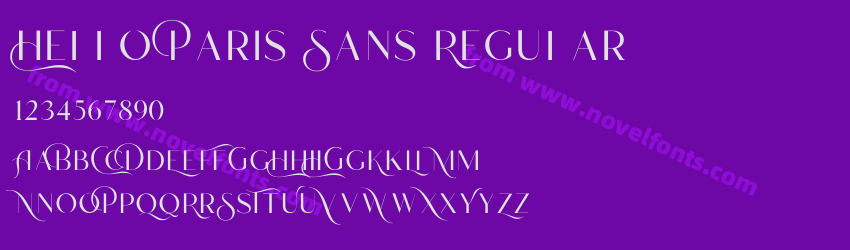 Hello Paris Sans RegularPreview Hello Paris Sans RegularPreview