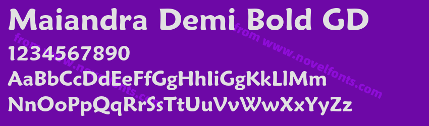 Maiandra Demi Bold GDPreview