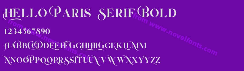 Hello Paris Serif BoldPreview Hello Paris Serif BoldPreview