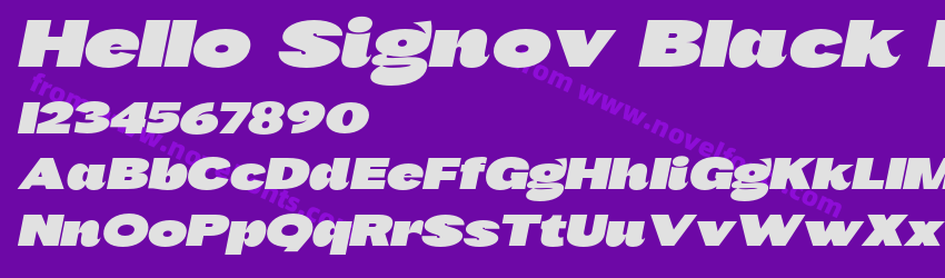 Hello Signov Black ItalicPreview Hello Signov Black ItalicPreview