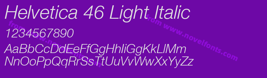 Helvetica 46 Light ItalicPreview Helvetica 46 Light ItalicPreview