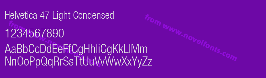 Helvetica 47 Light CondensedPreview Helvetica 47 Light CondensedPreview