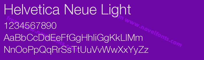 Helvetica Neue LightPreview Helvetica Neue LightPreview