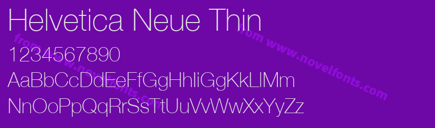 Helvetica Neue ThinPreview Helvetica Neue ThinPreview