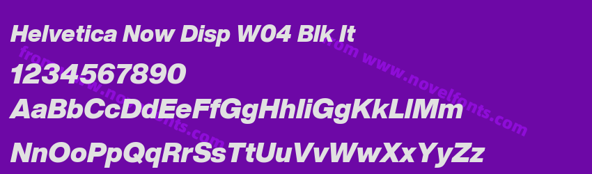 Helvetica Now Disp W04 Blk ItPreview Helvetica Now Disp W04 Blk ItPreview
