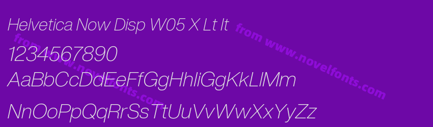 Helvetica Now Disp W05 X Lt ItPreview Helvetica Now Disp W05 X Lt ItPreview