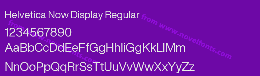 Helvetica Now Display RegularPreview Helvetica Now Display RegularPreview