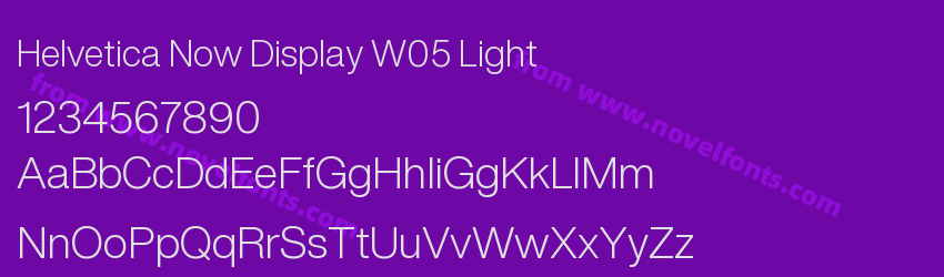 Helvetica Now Display W05 LightPreview Helvetica Now Display W05 LightPreview