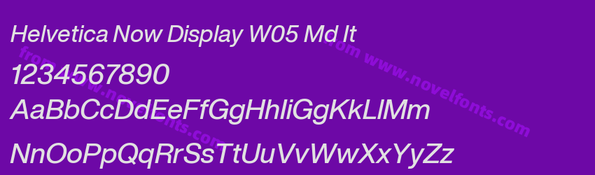 Helvetica Now Display W05 Md ItPreview Helvetica Now Display W05 Md ItPreview