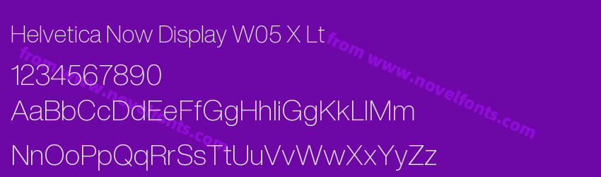 Helvetica Now Display W05 X LtPreview Helvetica Now Display W05 X LtPreview