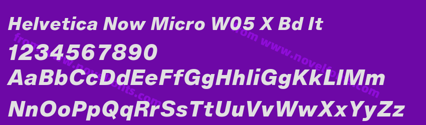 Helvetica Now Micro W05 X Bd ItPreview Helvetica Now Micro W05 X Bd ItPreview