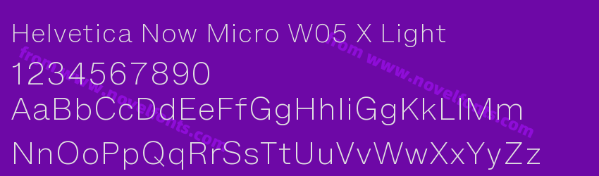 Helvetica Now Micro W05 X LightPreview Helvetica Now Micro W05 X LightPreview