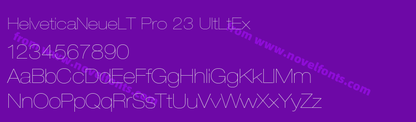 HelveticaNeueLT Pro 23 UltLtExPreview HelveticaNeueLT Pro 23 UltLtExPreview