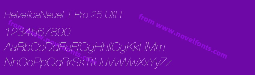 HelveticaNeueLT Pro 25 UltLtPreview HelveticaNeueLT Pro 25 UltLtPreview