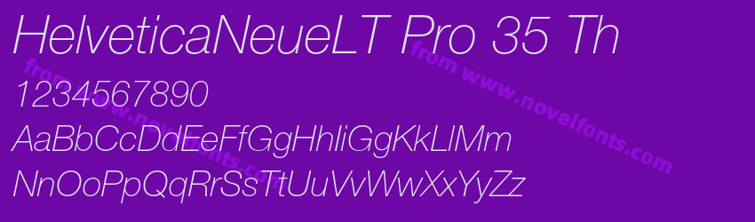 HelveticaNeueLT Pro 35 ThPreview HelveticaNeueLT Pro 35 ThPreview