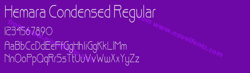Hemara Condensed RegularPreview Hemara Condensed RegularPreview