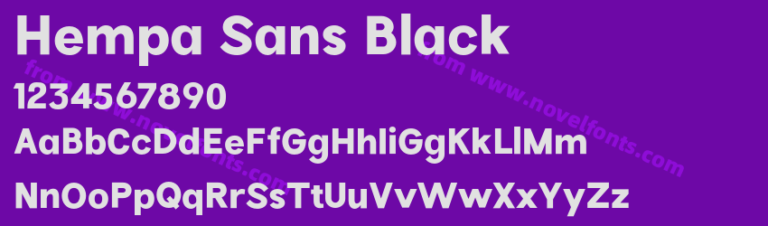 Hempa Sans BlackPreview Hempa Sans BlackPreview