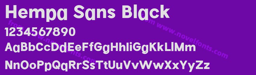Hempa Sans BlackPreview Hempa Sans BlackPreview
