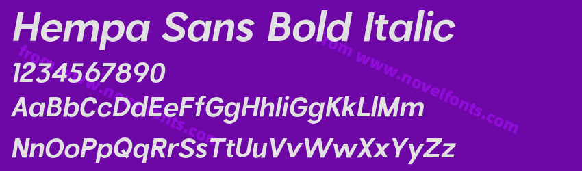 Hempa Sans Bold ItalicPreview Hempa Sans Bold ItalicPreview