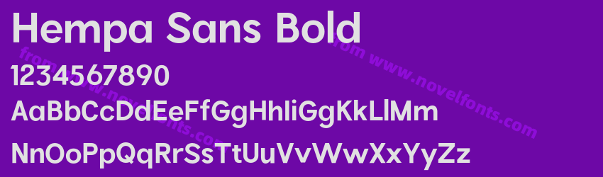 Hempa Sans BoldPreview Hempa Sans BoldPreview