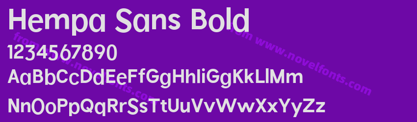 Hempa Sans BoldPreview Hempa Sans BoldPreview