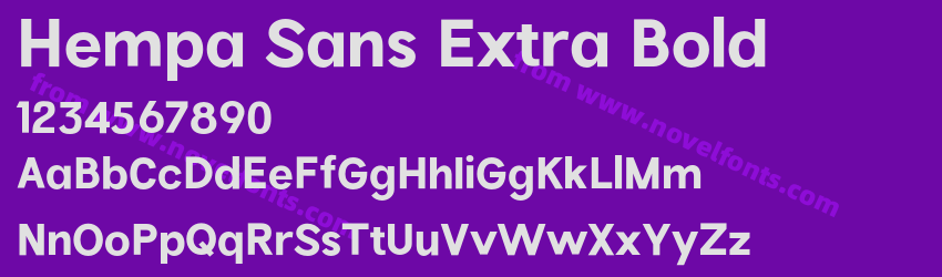 Hempa Sans Extra BoldPreview Hempa Sans Extra BoldPreview
